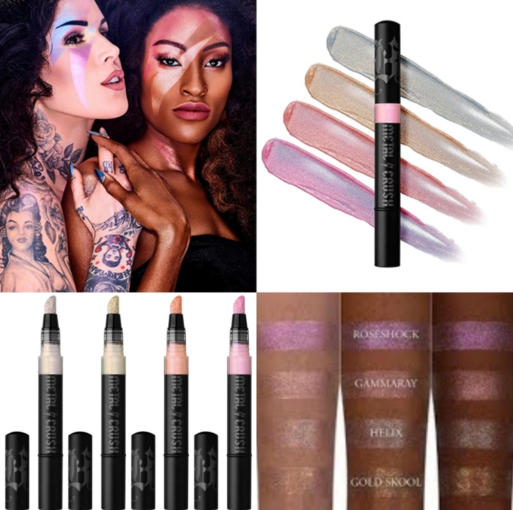 🦋Kat Von D 'Metal Crush' Liquid Highlighter in Roseshock NEW IN BOX